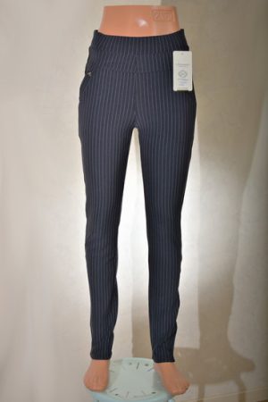 Navy blauw gestreepte broeklegging BL216-1