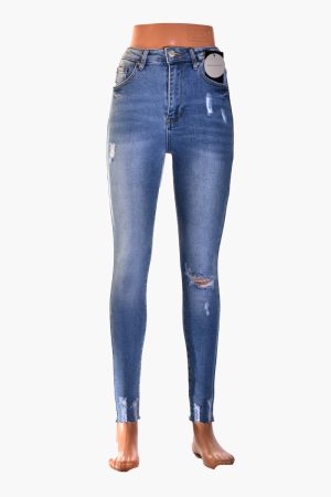 Jeans334RippedBlauw