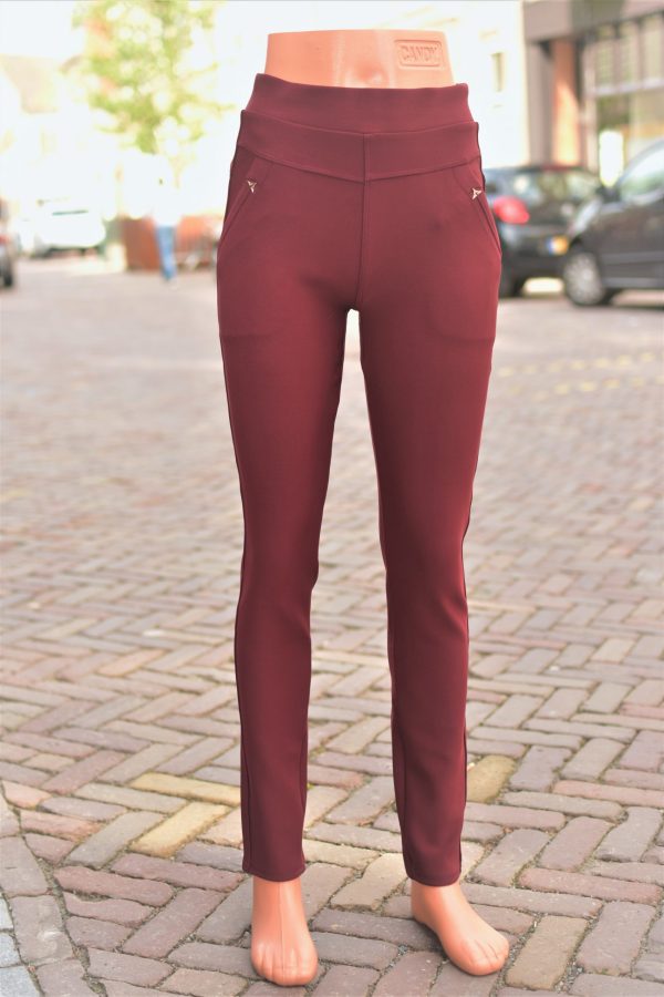 Bordeaux rode broeklegging BL216