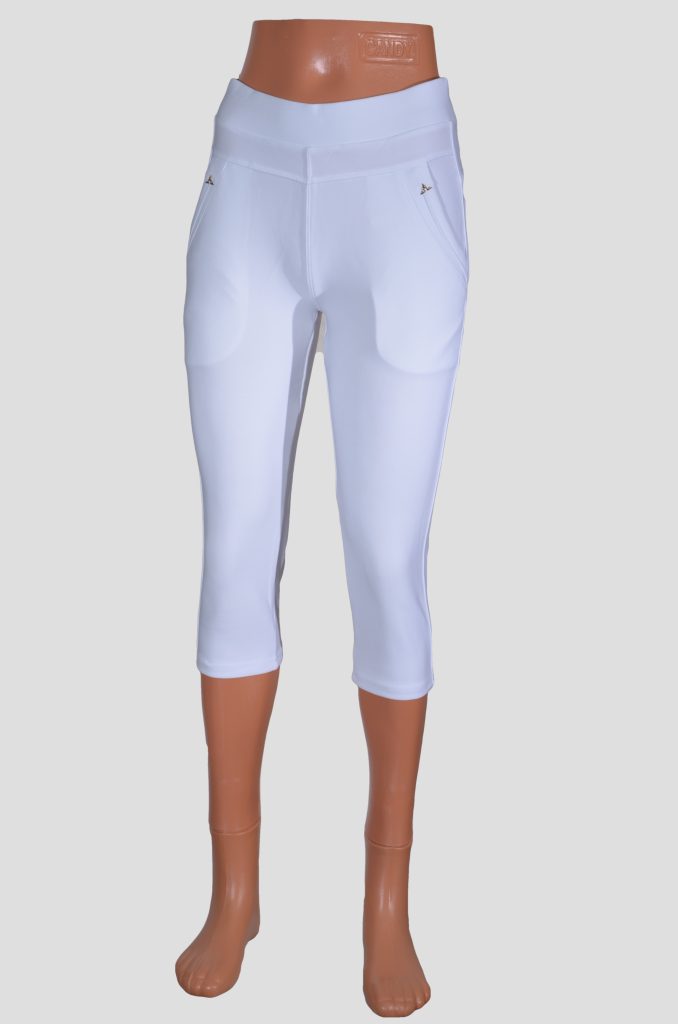 Witte 3/4 broeklegging R216
