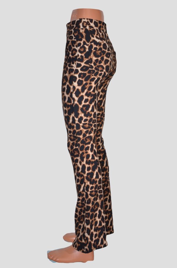 Bruine leopard flared broeklegging - Afbeelding 2