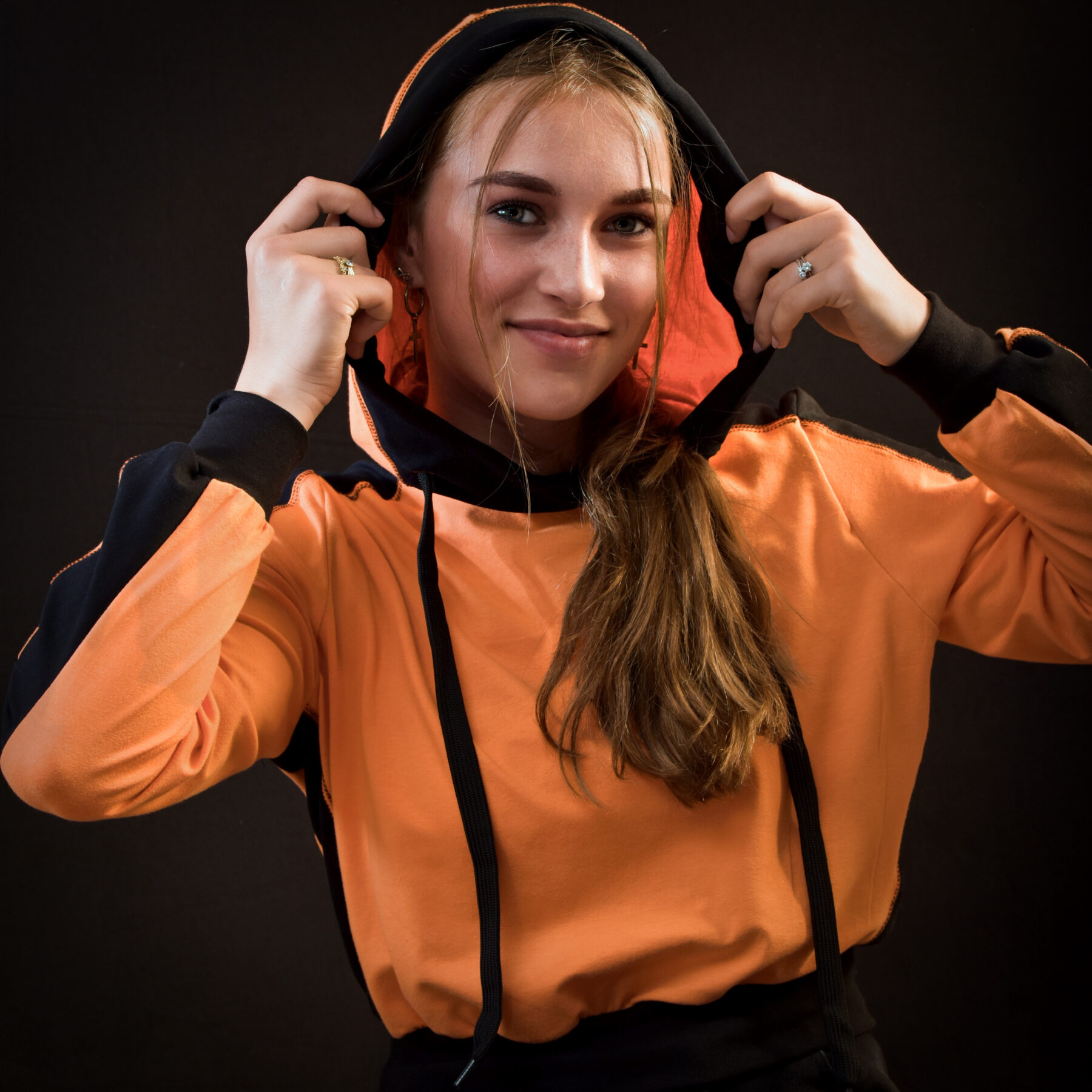 Oranje hoodie